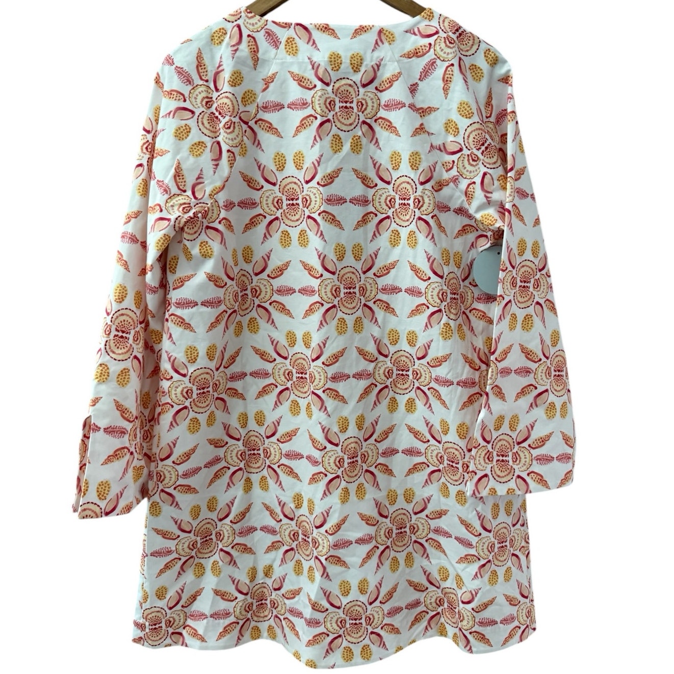 Hill House The Artemis Dress In Orange Shell Mosaic Size Small — image 5 of 8